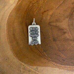 RETIRED James Avery Mizpah Charm, Sterling Silver